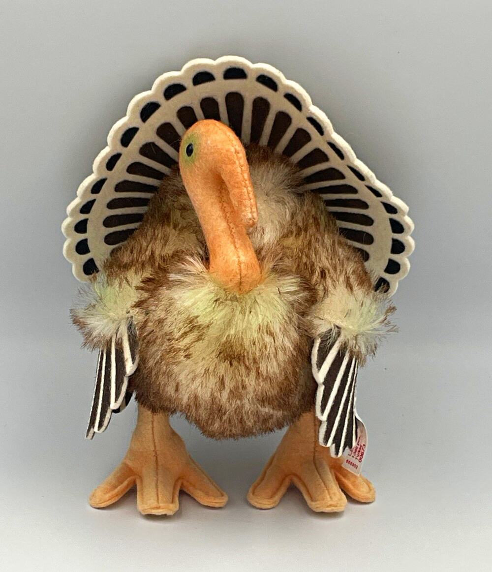 Steiff Limited Edition Martha Stewart Mohair Felt Thanksgiving Turkey 2003 READ